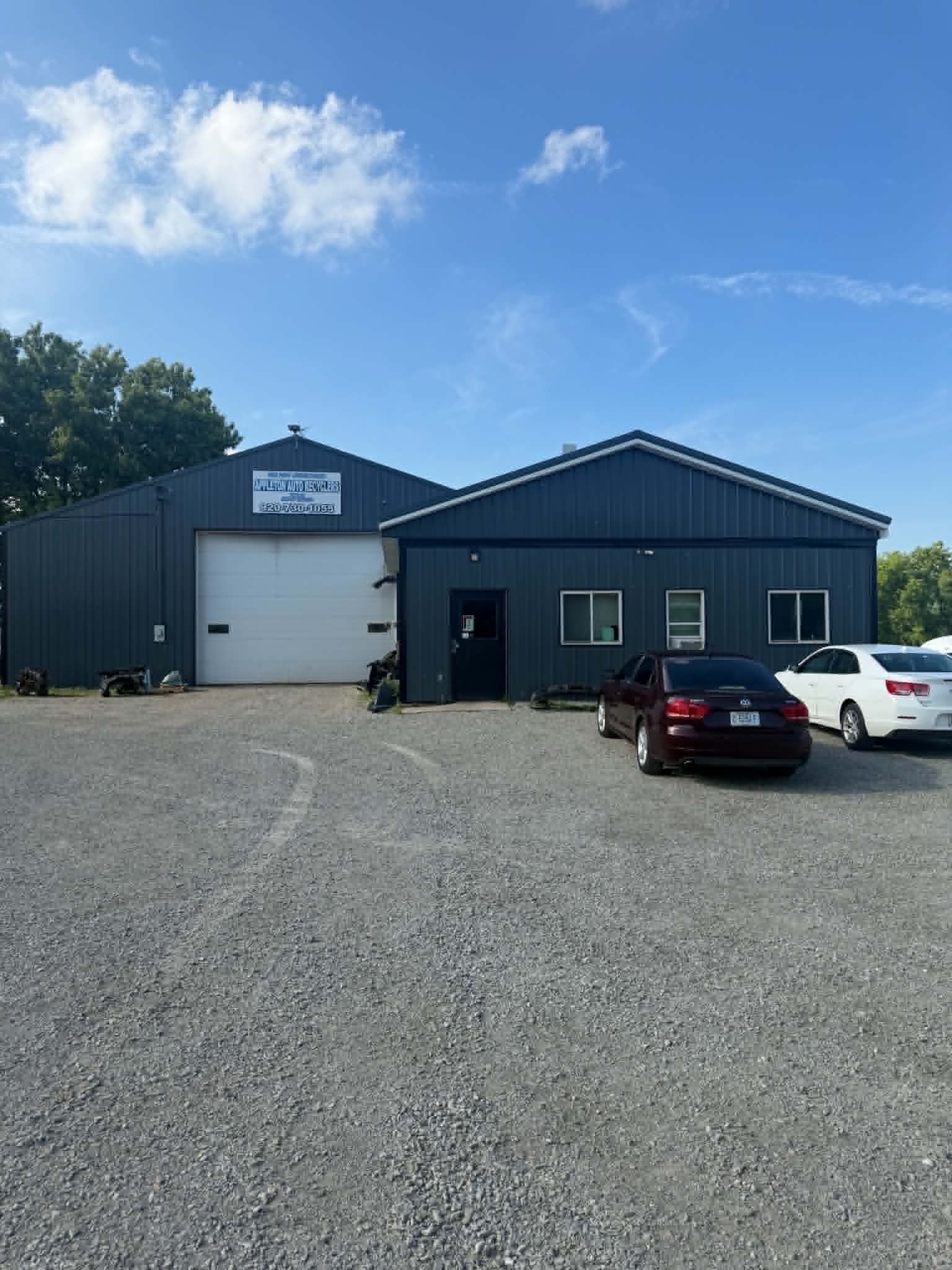 Appleton Auto Recyclers building and business sign